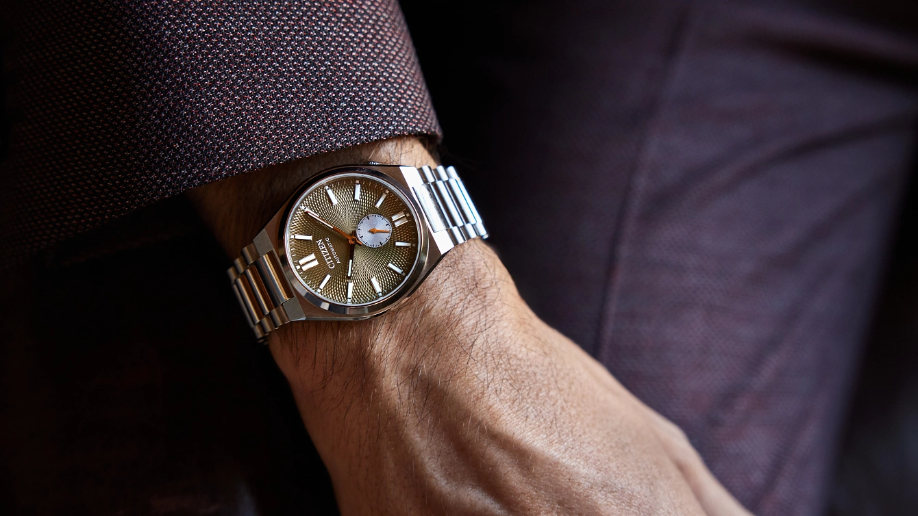 TSUYOSA Small Second Green Dial Stainless Steel Bracelet NK5010 TSUYOSA Small Second Green Dial Stainless Steel Bracelet NK5010